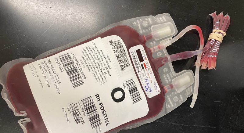 Blood unit representing transfusion medicine